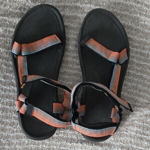 Teva Mens Sandals in Black and Orange